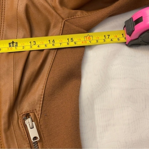 MARC New York by Andrew Marc Felix Leather Jacket size XS color whiskey/brown - Picture 14 of 15